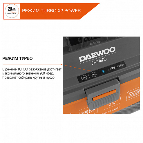 Пылесос аккумуляторный DAEWOO DAVC 1621Li SET_4